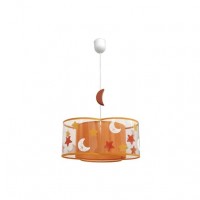 Distribuidor - Lâmpadas Diversas | Colgantes Infantil | COLGANTE INFANTIL ASTROS NARANJA 1XE27 (REGX35) Ref: 039593504